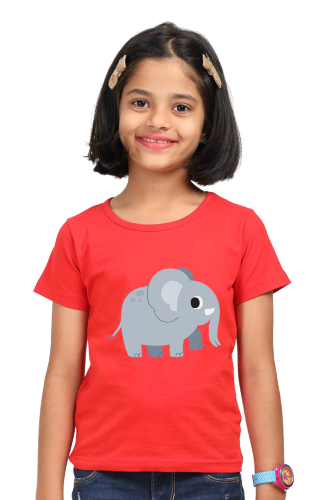 Girl Graphic T-Shirt - Elephant 🐘