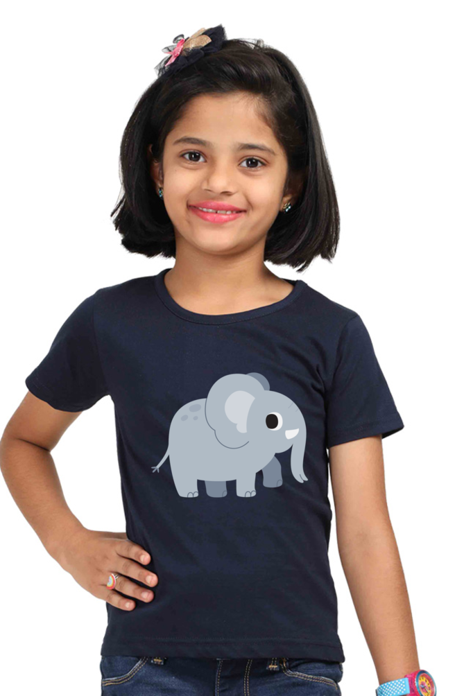 Girl Graphic T-Shirt - Elephant 🐘