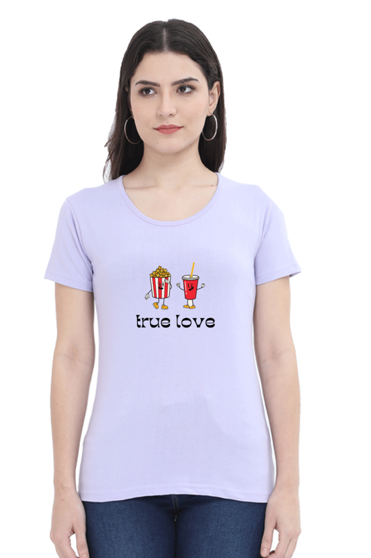 Women Graphic T-Shirt - True Love Popcorn