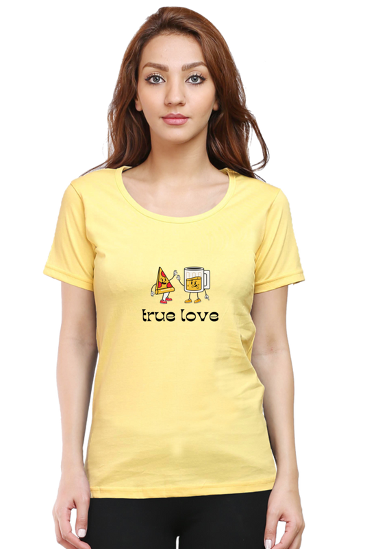Women Graphic T-Shirt - True Love Pizza