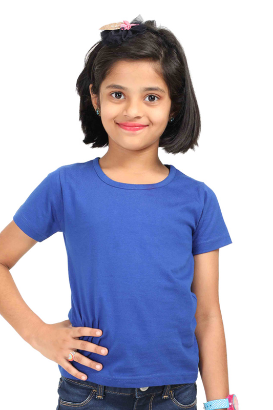 Kids Girl Round Neck T-Shirt - Half Sleeve