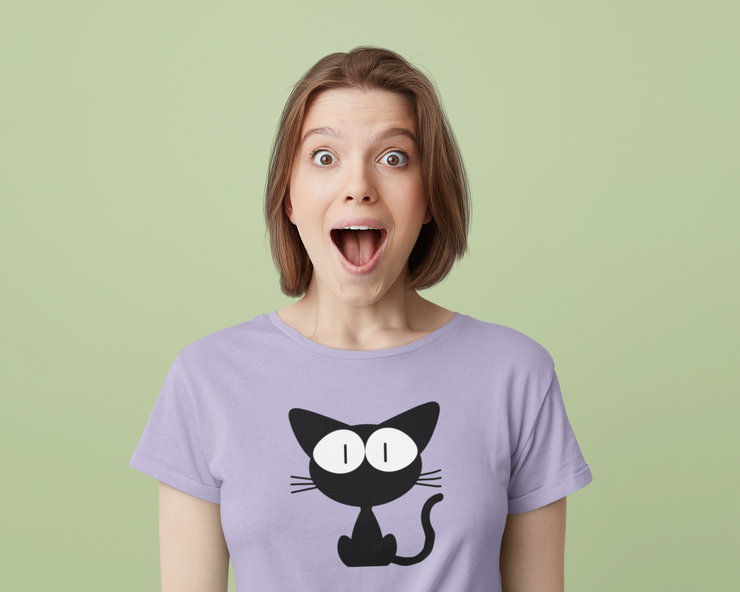 Women Graphic T-Shirt - Cat