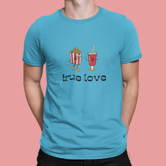 Men Graphic T-Shirt - True Love Popcorn