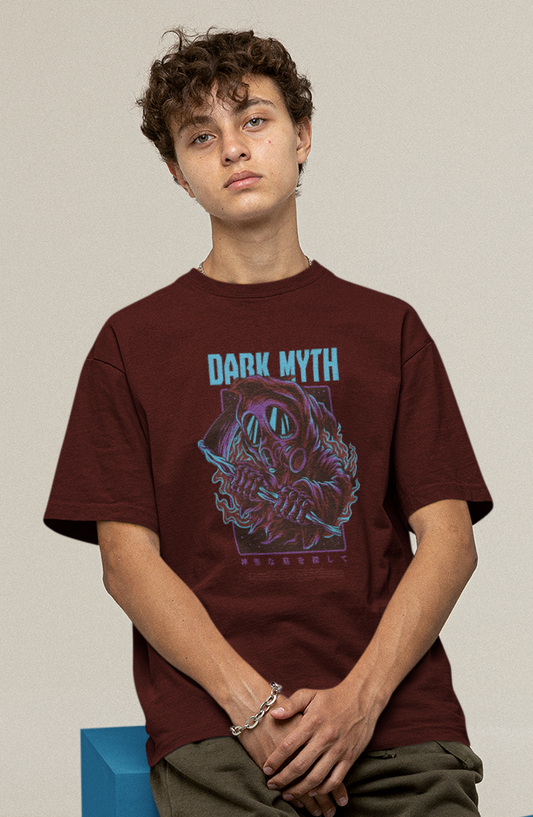 Oversized Graphic T-Shirt - DARK MYTH