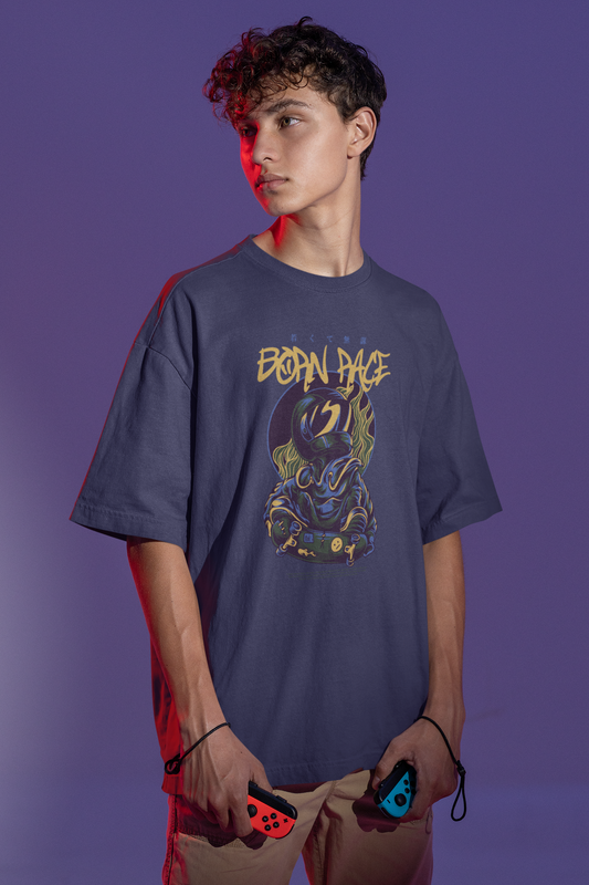 Oversized Graphic T-Shirt - Born to Race